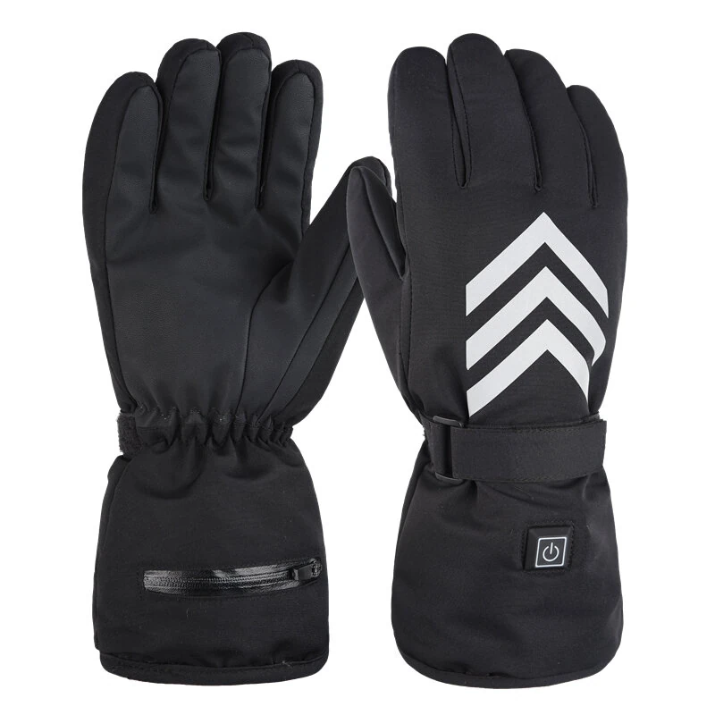 (image for) TENGOO Electric Heated Gloves Waterproof Winter Gloves Heated Ski Gloves Warm Touching Screen Gloves Keep Warm Outdoor Motorcycle Gloves Thermal Gloves Battery Heated Gloves